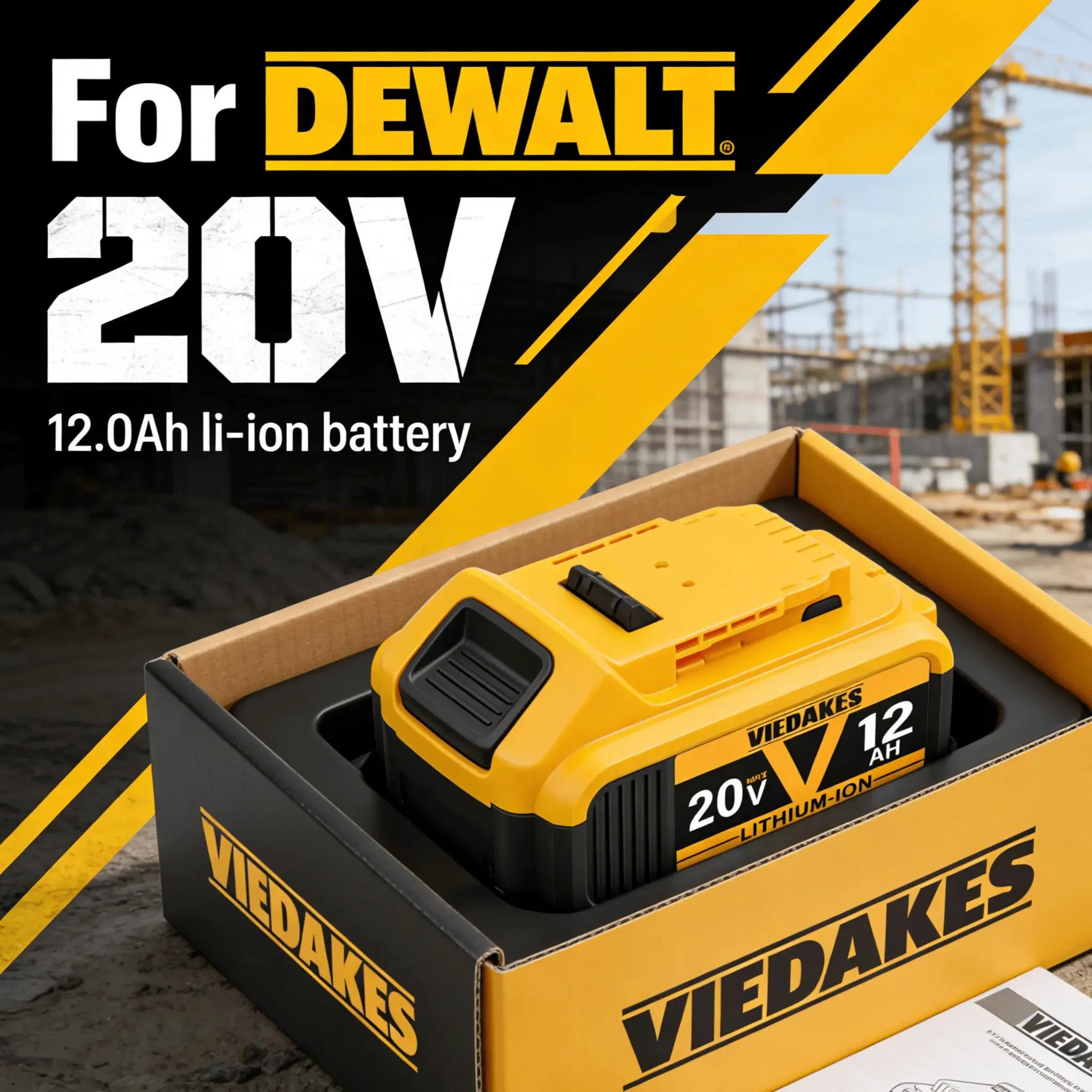 for DEWALT 20V Battery 12.0Ah Li-ion Battery Stable Output for 20V Woodworking Planer Sander Cordless Tools
for DEWALT 20V Battery 12.0Ah Li-ion Battery Stable Output for 20V Woodworking Planer Sander Cordless Tools