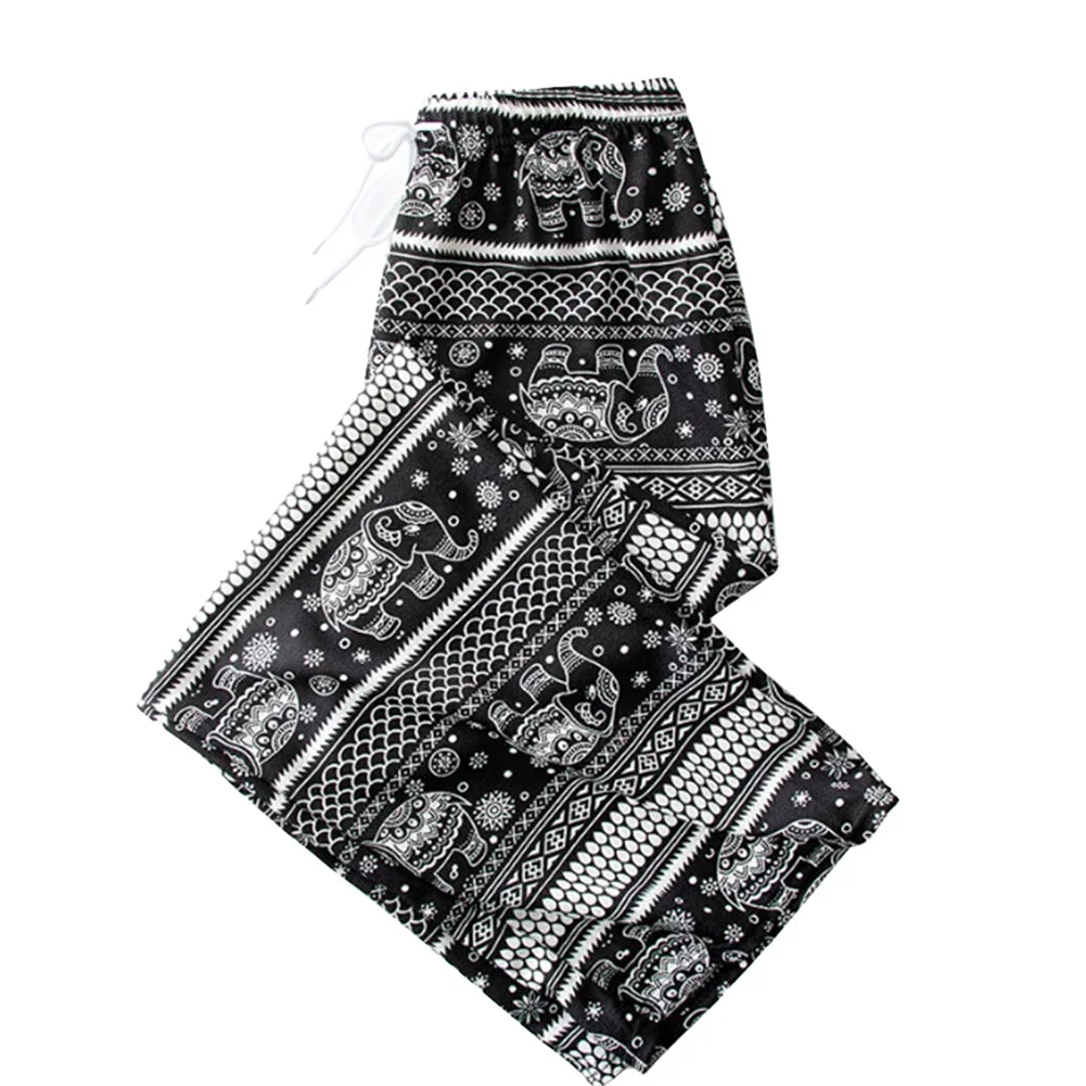 Women's Wide Leg Ethnic Print Trousers With Elephant Design And Soft Elastic Waist For Spring And Summer
Women's Wide Leg Ethnic Print Trousers With Elephant Design And Soft Elastic Waist For Spring And Summer