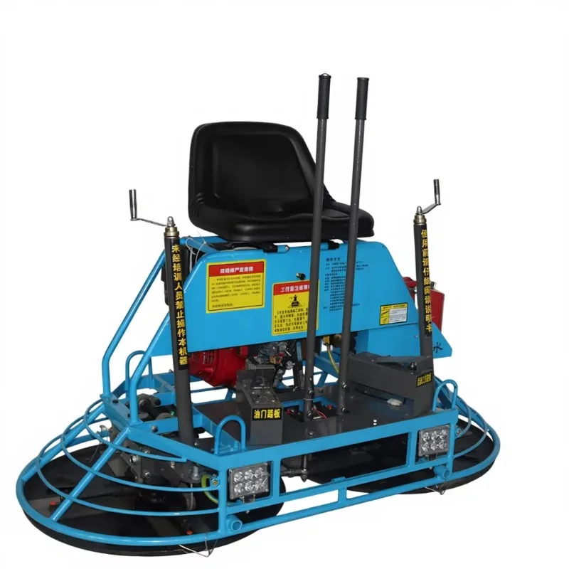Double Disc Ride on Power Trowel Concrete Polishing Machine with GX390 Engine Remote Control Road Building Tools