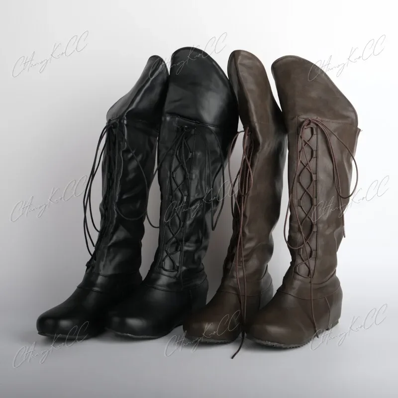Medieval Viking Cosplay Men Pu Boots Knight Pirte Retro Lace Up Archer Cosplay Costume Renaissance Gothic Steampunk Shoes Fancy
Medieval Viking Cosplay Men Pu Boots Knight Pirte Retro Lace Up Archer Cosplay Costume Renaissance Gothic Steampunk Shoes Fancy