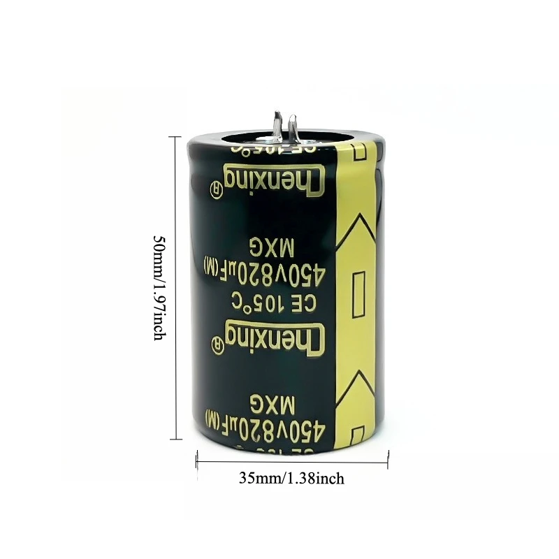 450V 820uF Snap in Electrolytic Capacitor Original New High Quality 35x50mm for Power Supply Amplifier
450V 820uF Snap in Electrolytic Capacitor Original New High Quality 35x50mm for Power Supply Amplifier