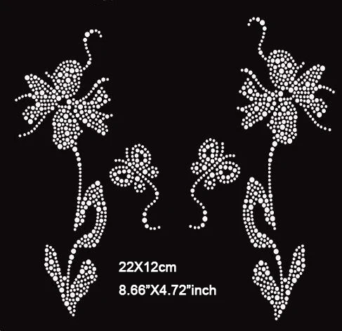 4 шт./лот (22x12 см) Стразы с узором в виде бабочек и цветов, термоклеевые стразы для одежды, для термопереноса, DIY (JA-1231)
4 шт./лот (22x12 см) Стразы с узором в виде бабочек и цветов, термоклеевые стразы для одежды, для термопереноса, DIY (JA-1231)