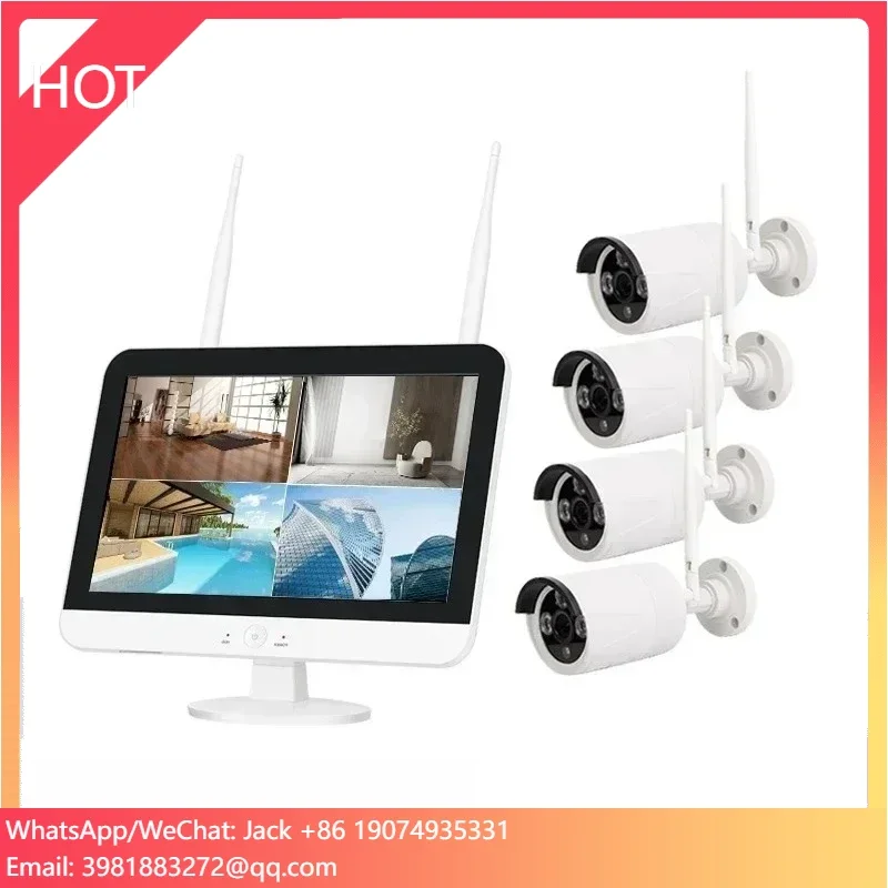 4Channels 5MP Color Night Vision Surveillance Cameras 12inches Wifi NVR CCTV Home Security Camera System Wireless
4Channels 5MP Color Night Vision Surveillance Cameras 12inches Wifi NVR CCTV Home Security Camera System Wireless