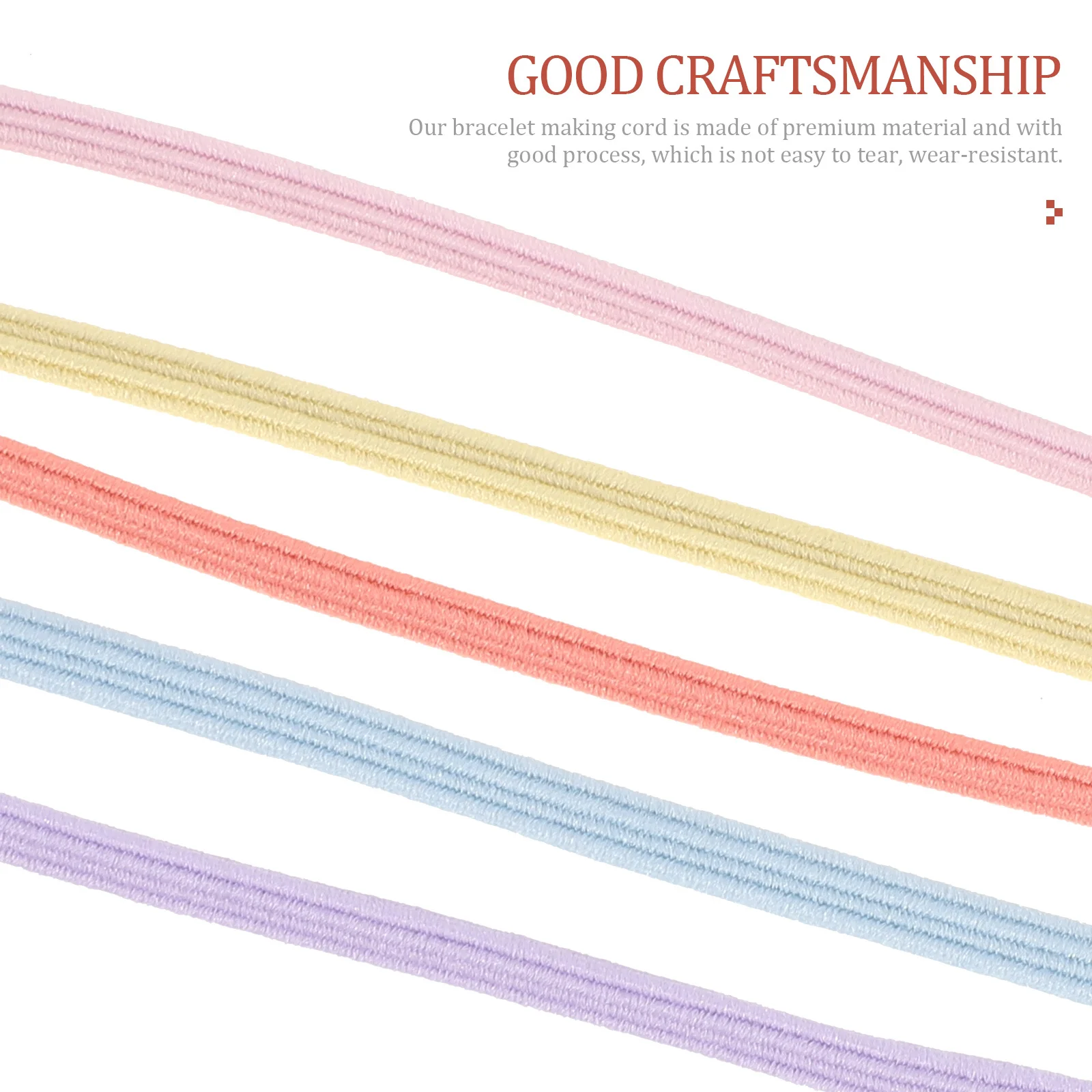 5Pcs Stretchy Elastic Cord for Jewelry Making DIY Hair Ties Bracelet Beading String Durable Stretchy String for Bracelets
5Pcs Stretchy Elastic Cord for Jewelry Making DIY Hair Ties Bracelet Beading String Durable Stretchy String for Bracelets