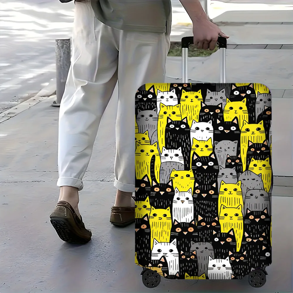 1 PC Vibrant Cat Face Print Luggage Cover for luggage sizes 18 – 32 inches; dust and elastic travel accessories to effectively p
1 PC Vibrant Cat Face Print Luggage Cover for luggage sizes 18 – 32 inches; dust and elastic travel accessories to effectively p