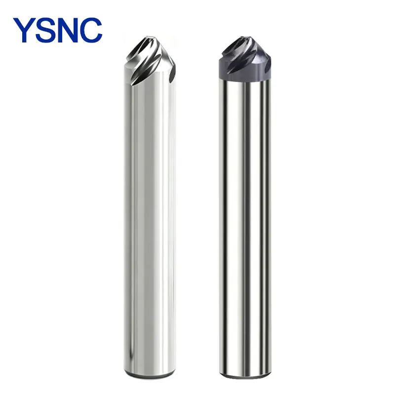HRC60 Chamfer Milling Cutter 90 Degree 4 Flutes Carbide Corner Countersink Chamfering Mill Deburring 4 6mm Edges V Groove Router
HRC60 Chamfer Milling Cutter 90 Degree 4 Flutes Carbide Corner Countersink Chamfering Mill Deburring 4 6mm Edges V Groove Router