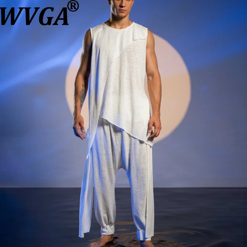 WVGA 2026 Spring Summer New Man Trendy Sleeveless Stylish Vest Streetwear Straight Pants Niche Chic Casual Two-piece Set W22289
WVGA 2026 Spring Summer New Man Trendy Sleeveless Stylish Vest Streetwear Straight Pants Niche Chic Casual Two-piece Set W22289