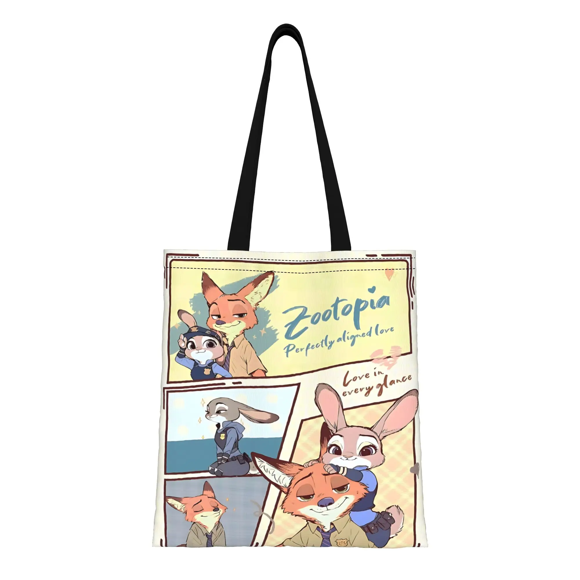 1 шт. холщовая сумка-тоут с изображением Джуди и Ника из мультфильма «Зверополис 2» от Disney, женская сумка через плечо для повседневного использования, идеальная для первого дня в школе.
1 шт. холщовая сумка-тоут с изображением Джуди и Ника из мультфильма «Зверополис 2» от Disney, женская сумка через плечо для повседневного использования, идеальная для первого дня в школе.