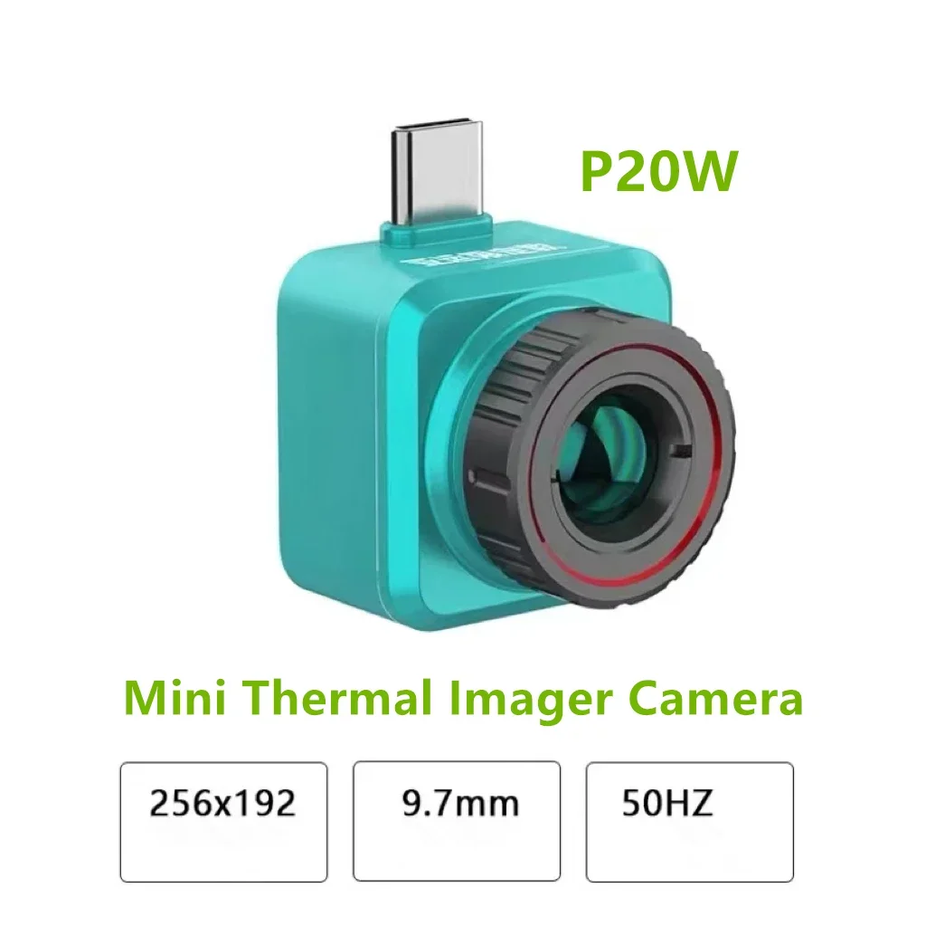 P20W Mini Infrared Thermal Imager Camera for IPhone Android Phone Type C Fault Detect Device156X192 Resolving Power 9.7mm 50HZ
P20W Mini Infrared Thermal Imager Camera for IPhone Android Phone Type C Fault Detect Device156X192 Resolving Power 9.7mm 50HZ
