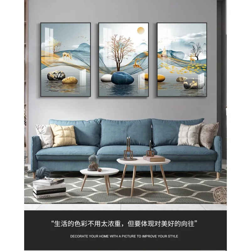 Living room decorative paintings, background wall paintings, modern simple bedroom murals
Living room decorative paintings, background wall paintings, modern simple bedroom murals