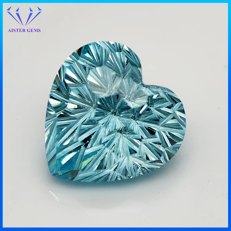New Light Aquamarine 6x6mm Heart Pyrotechnic Cut Cubic Zirconia Gemstones for Jewelry Making
New Light Aquamarine 6x6mm Heart Pyrotechnic Cut Cubic Zirconia Gemstones for Jewelry Making