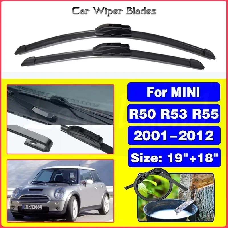 Wiper LHD Front Wiper Blades For Mini Cooper S One R50 R53 Clubman R55 Windshield Windscreen Window Brushes 19"+18"
Wiper LHD Front Wiper Blades For Mini Cooper S One R50 R53 Clubman R55 Windshield Windscreen Window Brushes 19"+18"