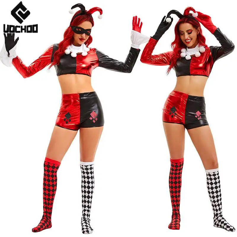 Halloween Clown Hero Suit Women Joker Cosplay Costume Day of The Dead Sets Stage Carnival Outfit Festival Party Dress Up
Halloween Clown Hero Suit Women Joker Cosplay Costume Day of The Dead Sets Stage Carnival Outfit Festival Party Dress Up