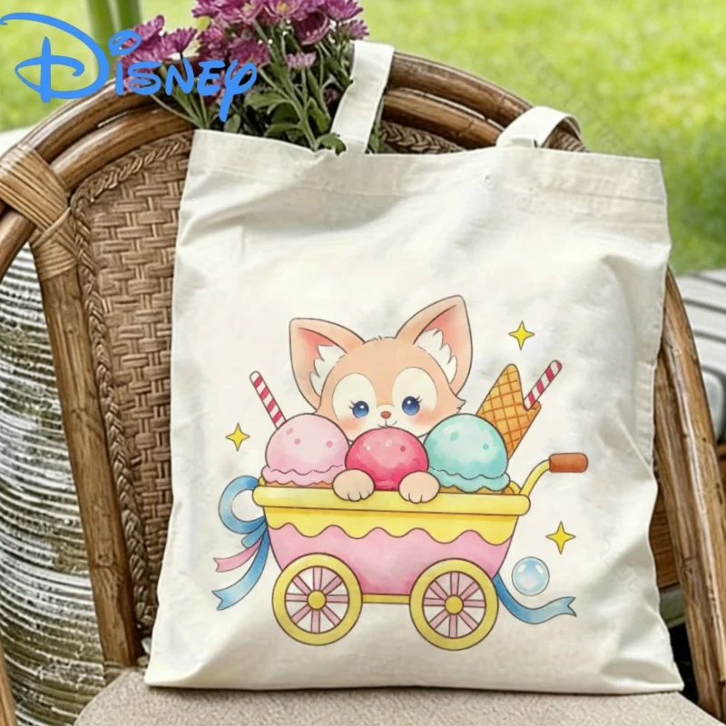 1PC Disney LinaBell Fox in Ice Cream Cart Print Double-sided Canvas Bag Eco Reusable Shoulder Bag
1PC Disney LinaBell Fox in Ice Cream Cart Print Double-sided Canvas Bag Eco Reusable Shoulder Bag