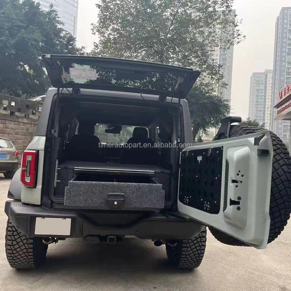For Ford Bronco 4x4 Offroad Suv Trunk Bed Drawer System Heavy Duty Key Lockable Cargo Storage Sliding Out Drawer with Side wings
For Ford Bronco 4x4 Offroad Suv Trunk Bed Drawer System Heavy Duty Key Lockable Cargo Storage Sliding Out Drawer with Side wings