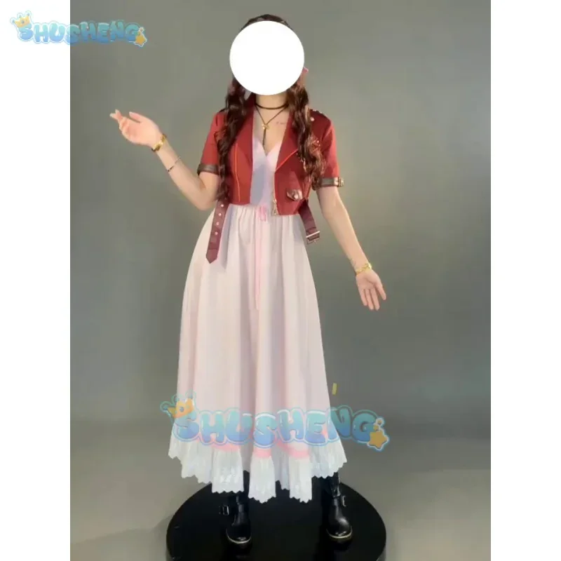 FC6Final Fantasy VII Aerith Cosplay Gainsborough Costume Jacket Dress Outfits Women Halloween Party For Ladies Role Play Cl@FC8!
FC6Final Fantasy VII Aerith Cosplay Gainsborough Costume Jacket Dress Outfits Women Halloween Party For Ladies Role Play Cl@FC8!