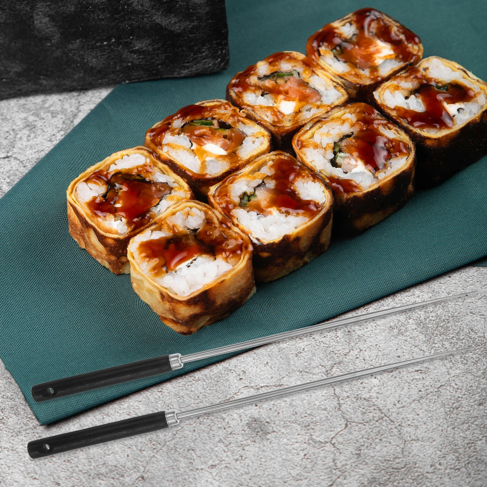 Japanese Style Sushi Chopsticks Stainless Steel Reusable Food-Grade Lightweight Heat-Resistant Anti-Slip 
Japanese Style Sushi Chopsticks Stainless Steel Reusable Food-Grade Lightweight Heat-Resistant Anti-Slip