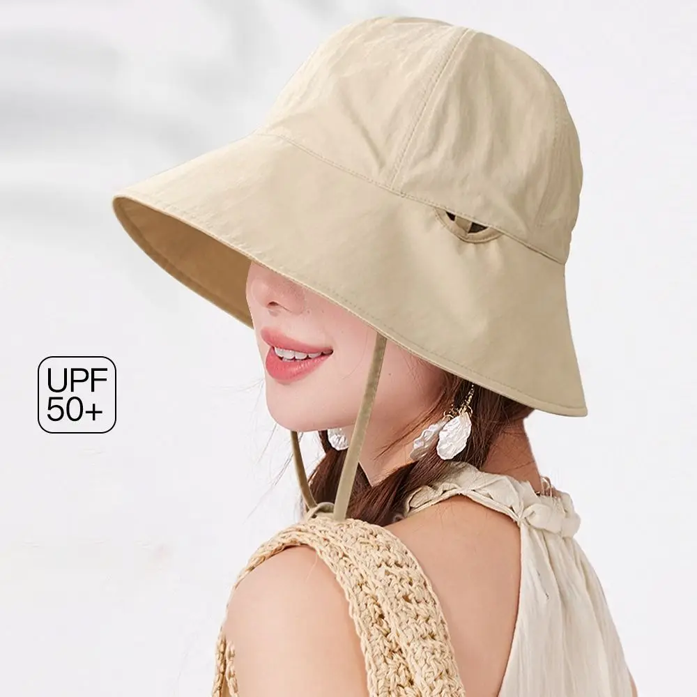 New Tie Bucket Hat Double-Faced Solid Color Beach Cap Cotton Foldable Sunhat Fishing Hat Summer Spring
New Tie Bucket Hat Double-Faced Solid Color Beach Cap Cotton Foldable Sunhat Fishing Hat Summer Spring