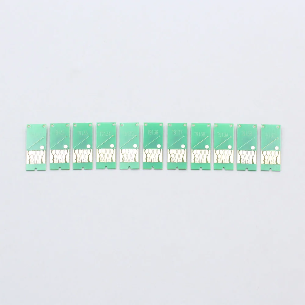 For Epson p5000 Cartridge Disposable chips T9131-T9139 T913A T913B T913D T913100 Ink tank Chip SureColor series Printer
For Epson p5000 Cartridge Disposable chips T9131-T9139 T913A T913B T913D T913100 Ink tank Chip SureColor series Printer