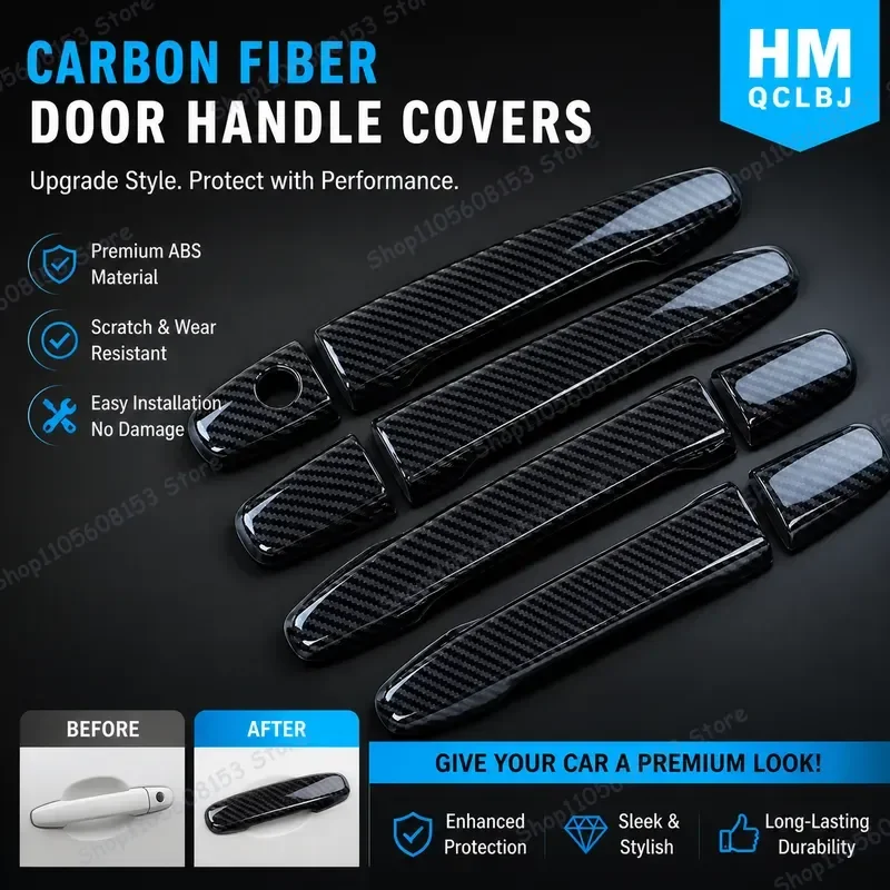 For Peugeot 4007 2007-2012 Carbon Fiber Door Handle Covers Stickers Decorative Trim Replacement Accessories
For Peugeot 4007 2007-2012 Carbon Fiber Door Handle Covers Stickers Decorative Trim Replacement Accessories