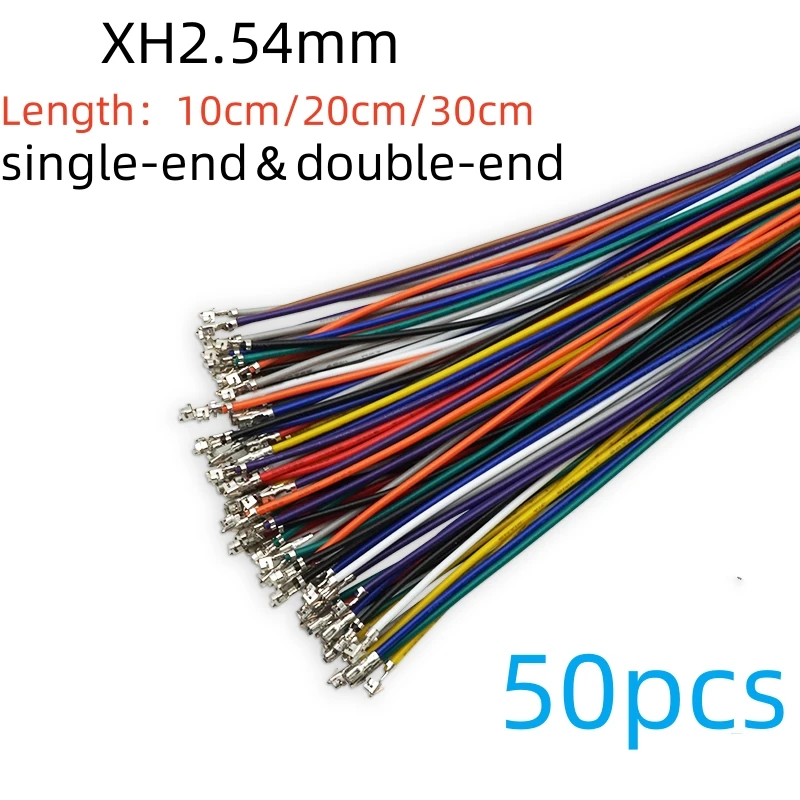 50PCS XH2.54 Connector Terminal Wire Electronic Wire Single/double Head with Terminal 10cm 20cm 30cm Without Housing
50PCS XH2.54 Connector Terminal Wire Electronic Wire Single/double Head with Terminal 10cm 20cm 30cm Without Housing