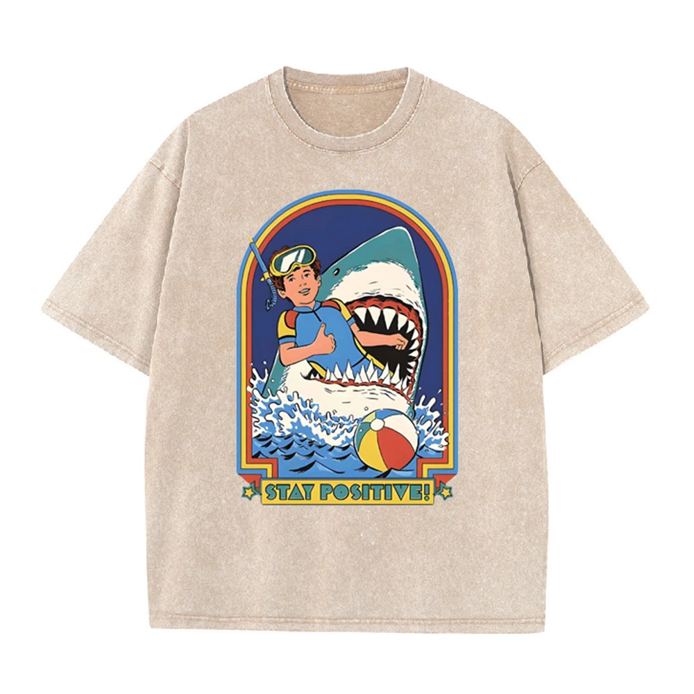 Stay Positive Cartoon Print Women Wash Tshirt Breathable Comfortable Short Sleeve Fashion Cool T-Shirt Distress O-Neck Clothes
Stay Positive Cartoon Print Women Wash Tshirt Breathable Comfortable Short Sleeve Fashion Cool T-Shirt Distress O-Neck Clothes