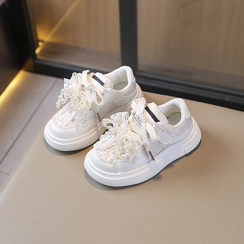 New Children's Casual Shoes Girls Lace Bowknot Comfortable Board Shoes Breathable Non Slip Thick Bottom Wedding Shoes Sneakers
New Children's Casual Shoes Girls Lace Bowknot Comfortable Board Shoes Breathable Non Slip Thick Bottom Wedding Shoes Sneakers