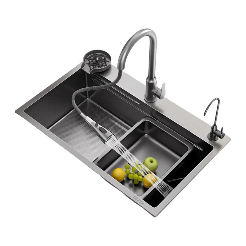 Stainless steel kitchen sink large single sink household vegetable basin dishwasher
Stainless steel kitchen sink large single sink household vegetable basin dishwasher