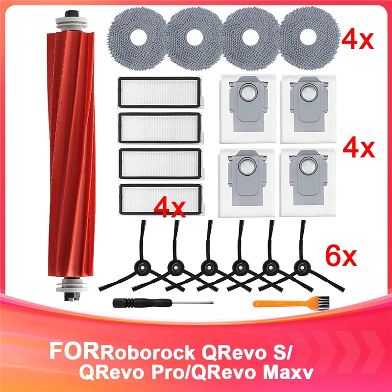 Запасная часть аксессуара AA76 для пылесоса Roborock Qrevo S/Qrevo Pro/Qrevo Maxv, основная щетка, фильтры HEPA, мешки для пыли
Запасная часть аксессуара AA76 для пылесоса Roborock Qrevo S/Qrevo Pro/Qrevo Maxv, основная щетка, фильтры HEPA, мешки для пыли
