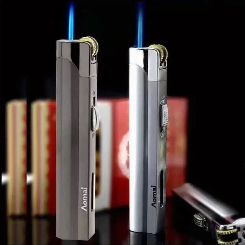 AOMAI Grinding Wheel Torch Lighter Metal Windproof Blue Jet Flame Cigarette Lighter Inflatable Gas Lighter Smoking Accessories
AOMAI Grinding Wheel Torch Lighter Metal Windproof Blue Jet Flame Cigarette Lighter Inflatable Gas Lighter Smoking Accessories