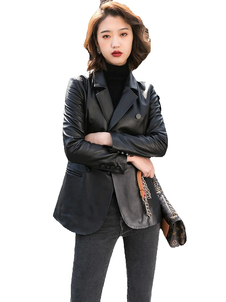 Genuine Leather Jacket For Women's New Leather Sheepskin Fashionable Slim Fit Classic Suit Jacket
Genuine Leather Jacket For Women's New Leather Sheepskin Fashionable Slim Fit Classic Suit Jacket