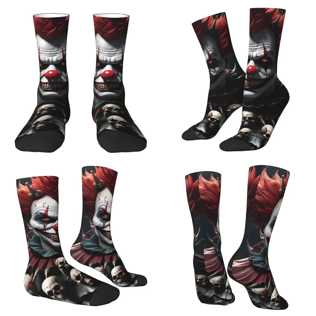 Horror Clown Print Socks Harajuku High Quality Stockings All Season Long Socks Accessories for Unisex Christmas Gifts
Horror Clown Print Socks Harajuku High Quality Stockings All Season Long Socks Accessories for Unisex Christmas Gifts