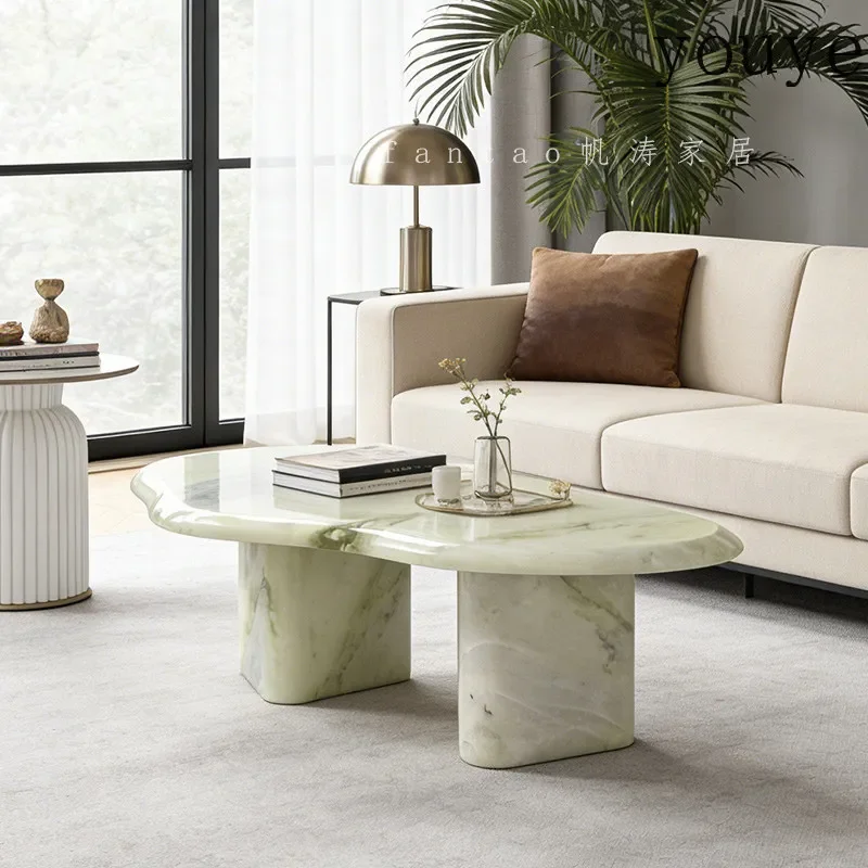 C67 Italian Minimalist Green Natural Marble Special-shaped Coffee Table Designer Light Luxury High-end Household Coffee Table
C67 Italian Minimalist Green Natural Marble Special-shaped Coffee Table Designer Light Luxury High-end Household Coffee Table