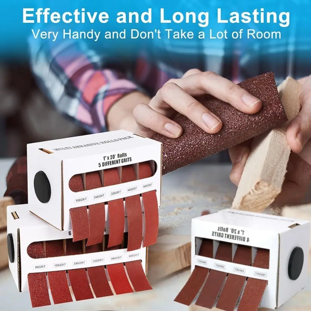 4/5/6 rolls 80/150/240/320/400/600 Grit Diamond Cloth Rolls Metal Emery Cloth with Dispenser Sandpaper Rolls
4/5/6 rolls 80/150/240/320/400/600 Grit Diamond Cloth Rolls Metal Emery Cloth with Dispenser Sandpaper Rolls