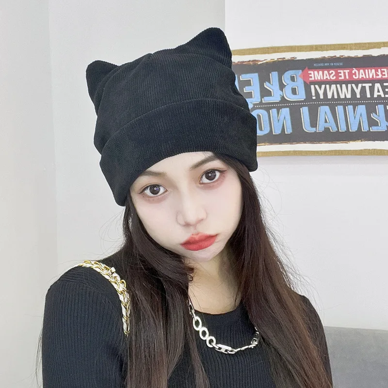 New Japanese Style Beanie Hat Knitted Woolen Hat Autumn and Winter Cute Cat Ears Pointed Pullover Women's Hat
New Japanese Style Beanie Hat Knitted Woolen Hat Autumn and Winter Cute Cat Ears Pointed Pullover Women's Hat