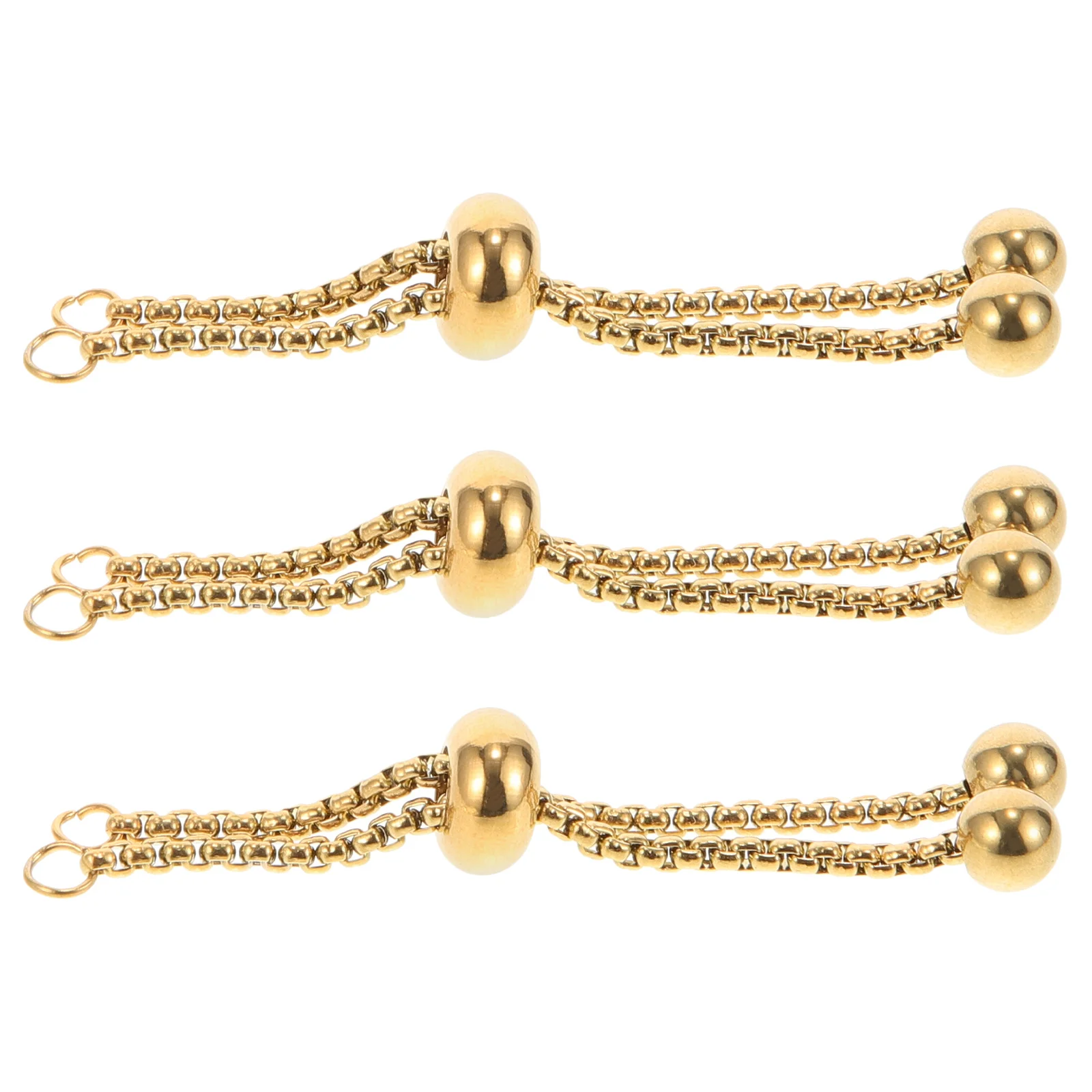 3Pcs Adjustable Slider Bracelet Stainless Steel Pearl Chain Extender Adjustable Length for DIY Jewelry Making Charm Bracelet
3Pcs Adjustable Slider Bracelet Stainless Steel Pearl Chain Extender Adjustable Length for DIY Jewelry Making Charm Bracelet