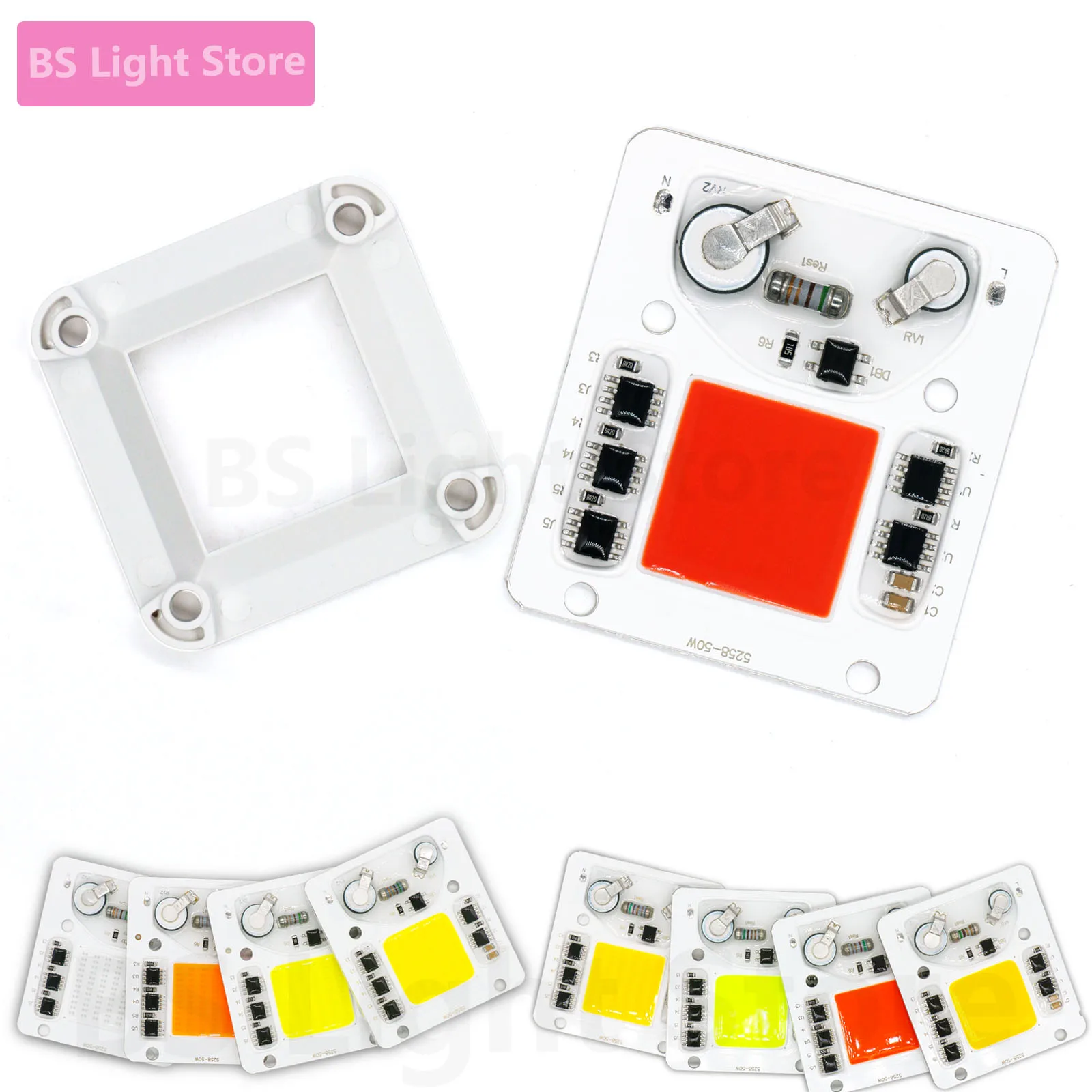 2/5 Set LED chip+bracket, purple warm yellow white red green blue LED module AC220V no need to drive for projector light source
2/5 Set LED chip+bracket, purple warm yellow white red green blue LED module AC220V no need to drive for projector light source