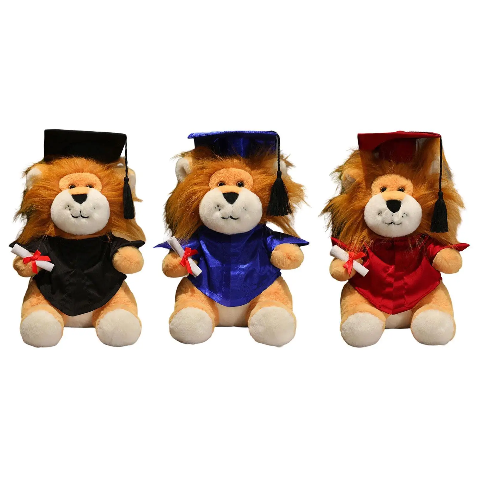 Graduation Lion Doll PP Cotton Portable Cute Home Decor 35cm Crafting Plush Toy
Graduation Lion Doll PP Cotton Portable Cute Home Decor 35cm Crafting Plush Toy