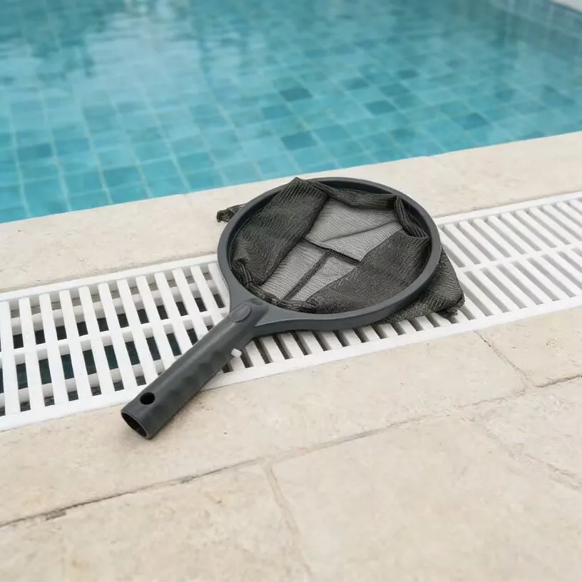 Скиммерная сетка для бассейна, инструмент для очистки грабли в виде листьев, сетка для чистки мешков с мелкой сеткой
Скиммерная сетка для бассейна, инструмент для очистки грабли в виде листьев, сетка для чистки мешков с мелкой сеткой