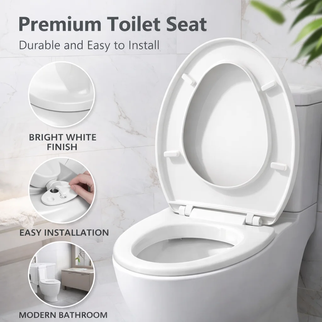 Современная крышка для унитаза, технология бесшумного закрывания, прочная конструкция для дома и отелей
Современная крышка для унитаза, технология бесшумного закрывания, прочная конструкция для дома и отелей