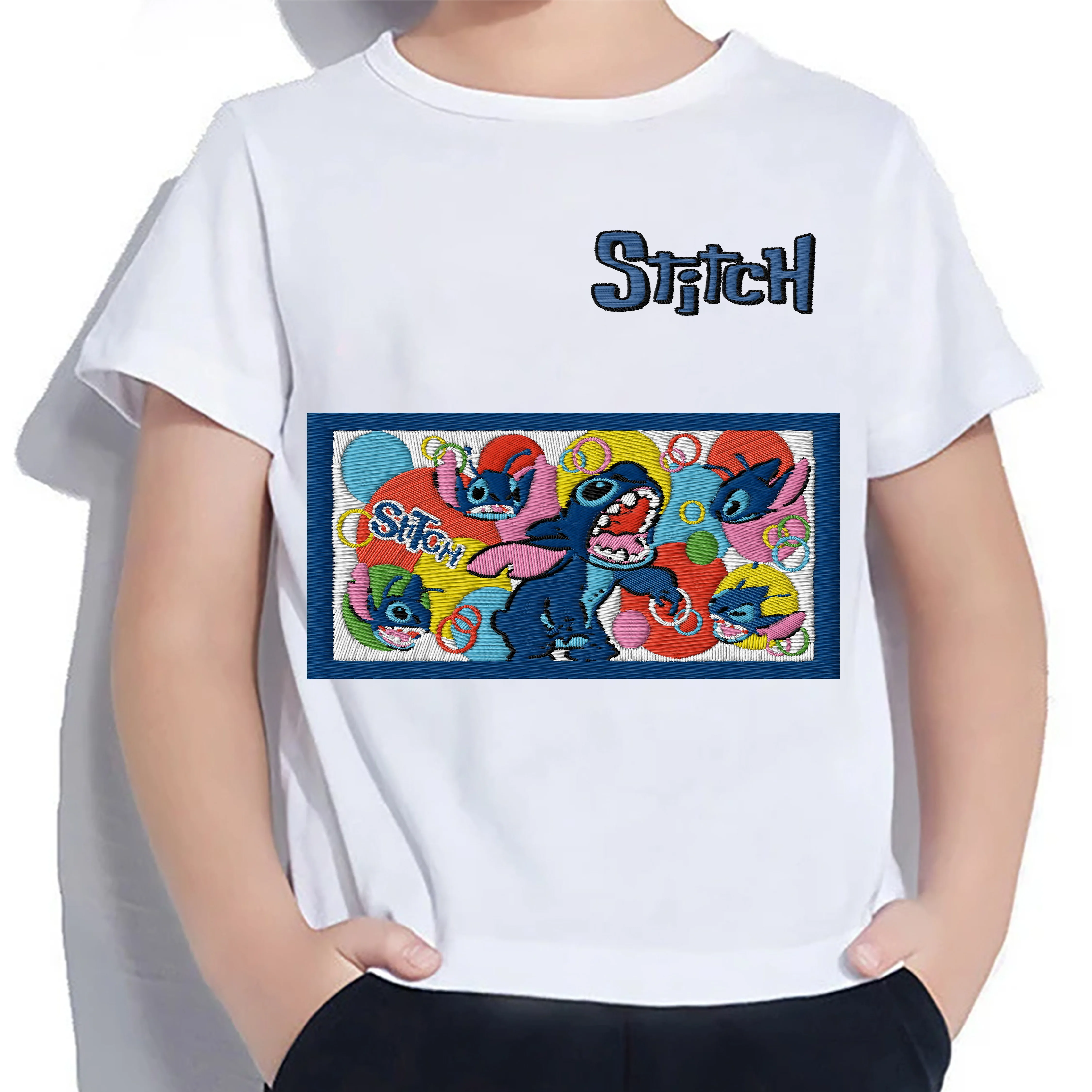 Embroidery Stitch T-shirts for Boys Children Clothing 2025 Kids Clothes Summer Disney T-shirt Boy 3D Printing Children's Texture
Embroidery Stitch T-shirts for Boys Children Clothing 2025 Kids Clothes Summer Disney T-shirt Boy 3D Printing Children's Texture