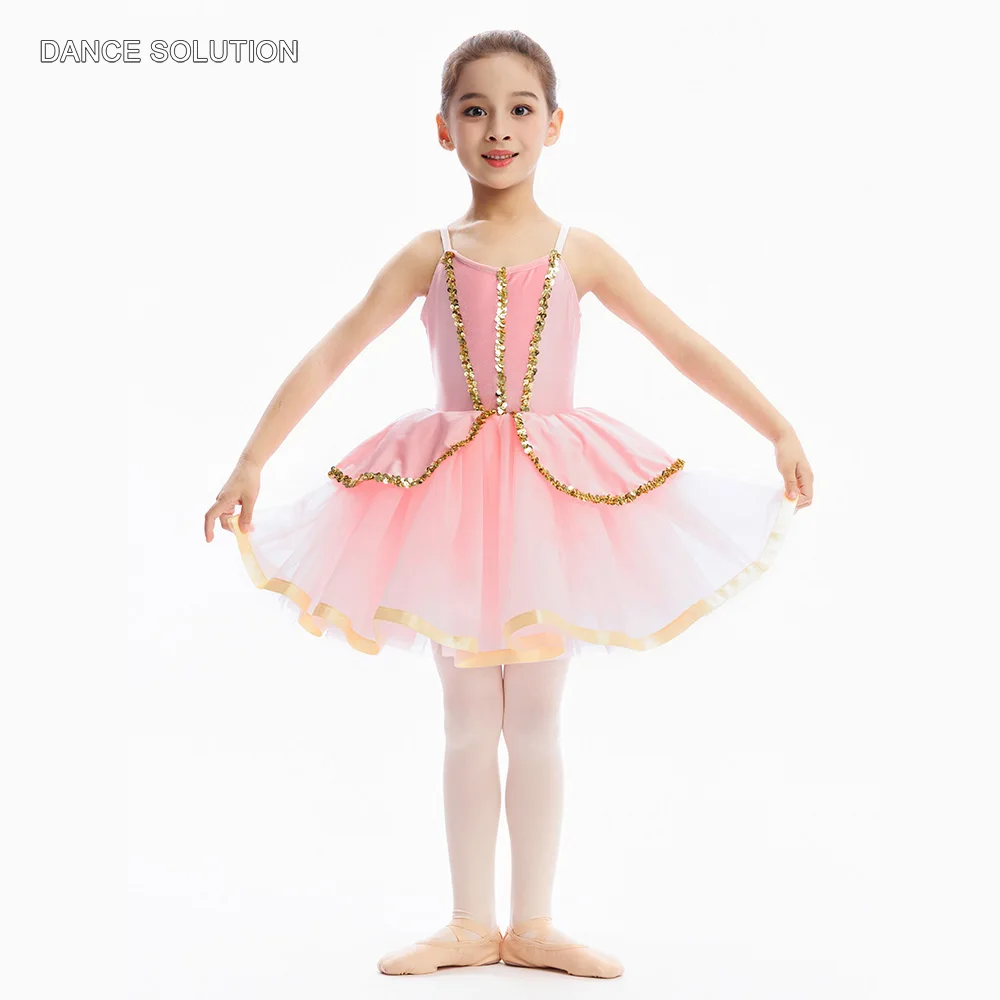 C26038 Pink Velvet Bodice Ballet Costume Tutu with Gold Trim Girl Stage Performance Ballet Tutu
C26038 Pink Velvet Bodice Ballet Costume Tutu with Gold Trim Girl Stage Performance Ballet Tutu