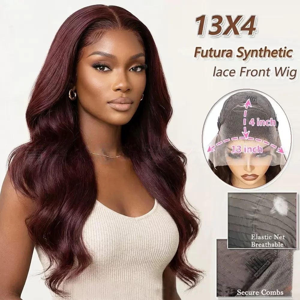 13x4 Lace Front Synthetic Wig Brown Red Brown Water Wave High-Temperature Fibre Realistic Wig Cap For Women
13x4 Lace Front Synthetic Wig Brown Red Brown Water Wave High-Temperature Fibre Realistic Wig Cap For Women
