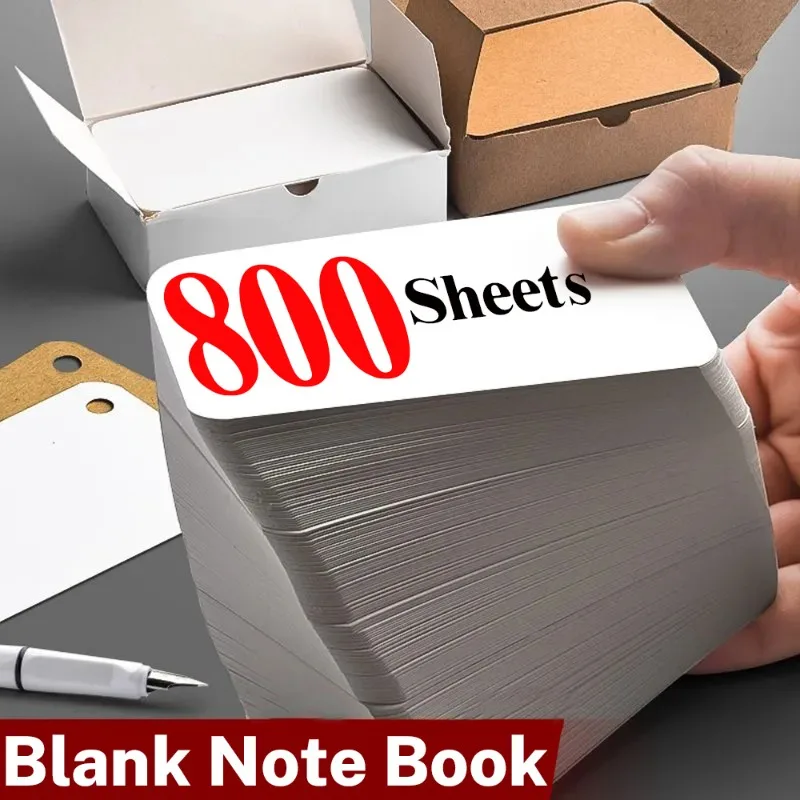 800-100Sheets Blank Flash Cards with Rings Study Note Memo Pad Kraft Paper with Binder Ring for Office School Student Supplies
800-100Sheets Blank Flash Cards with Rings Study Note Memo Pad Kraft Paper with Binder Ring for Office School Student Supplies