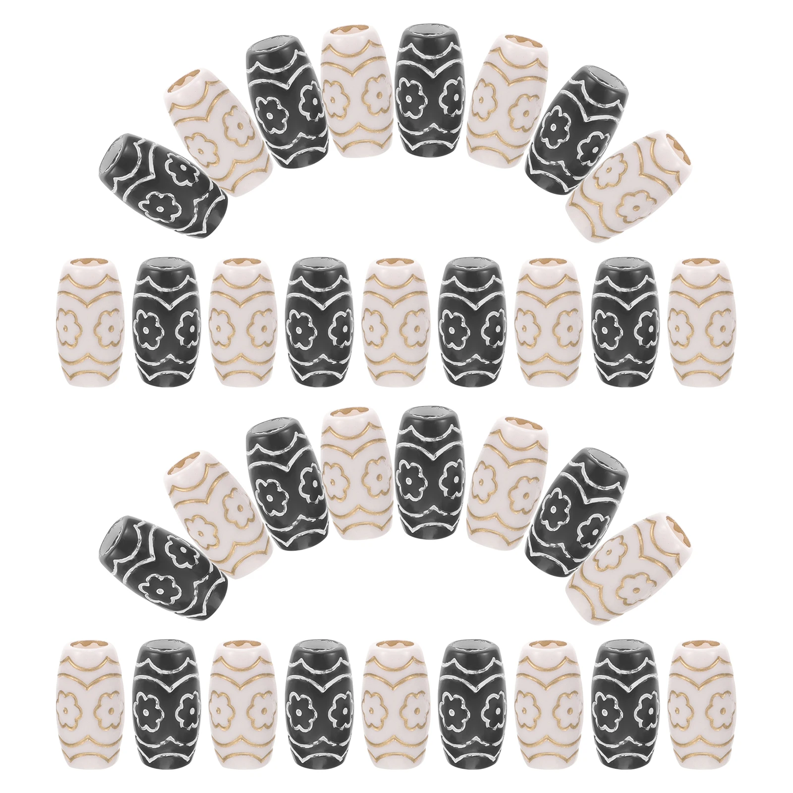 60pcs Hair Decorative Beads Braiding Braiding Beads Gems for Beard Craft Girls Men Stylish Accessory Durable Tube
60pcs Hair Decorative Beads Braiding Braiding Beads Gems for Beard Craft Girls Men Stylish Accessory Durable Tube