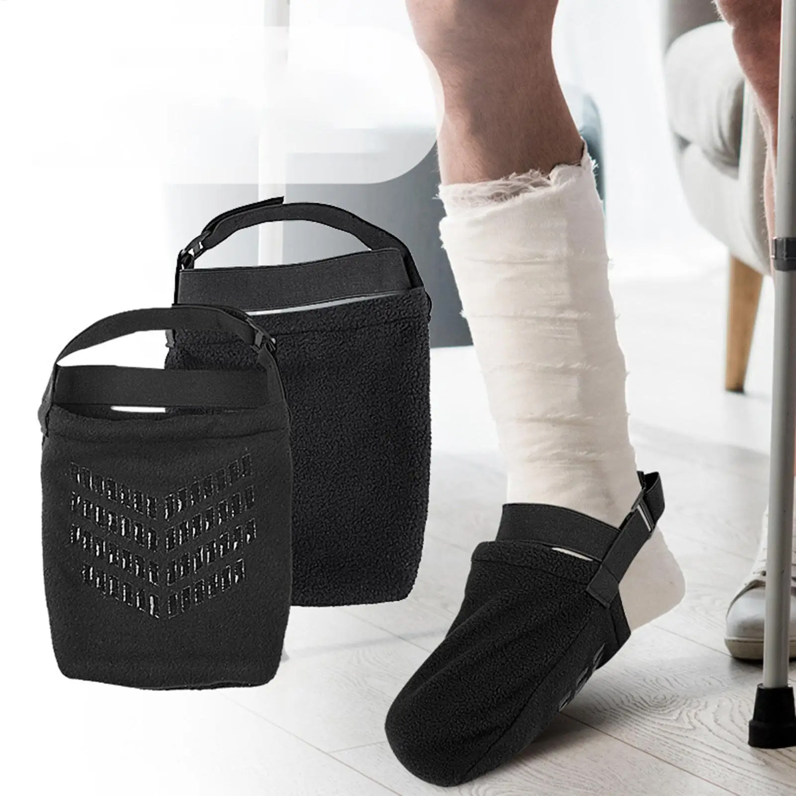2pcs Foot Cast Sock Cover with Fixed Strap Foot Anti-slip Adjustable Strap Sleeve Cast Toe Cover Sock for Broken Bone Fracture
2pcs Foot Cast Sock Cover with Fixed Strap Foot Anti-slip Adjustable Strap Sleeve Cast Toe Cover Sock for Broken Bone Fracture