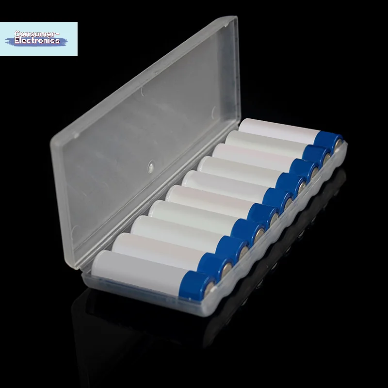 【10 Slots Transparent Plastic Battery Storage Box Hard Container Holder Case For AAA/AA Battery Organizer Accessories】
【10 Slots Transparent Plastic Battery Storage Box Hard Container Holder Case For AAA/AA Battery Organizer Accessories】