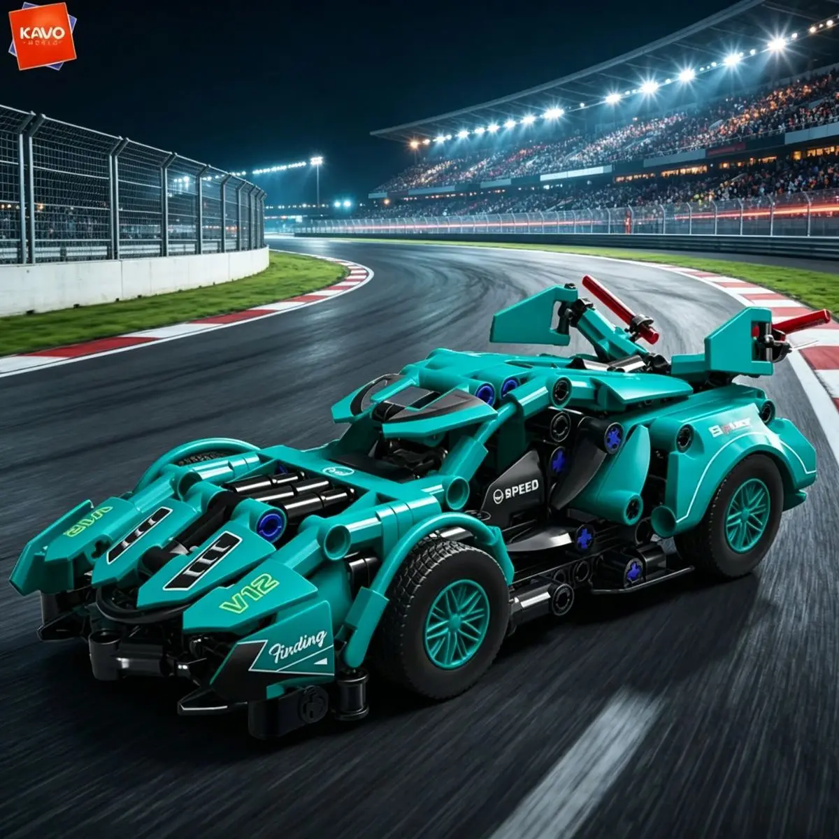 KAVOWORLD 313PCS DIY Technical Race Car Bricks High Simulation Sports Car Model Educational STEM Toy Perfect Gift for Car Lovers
KAVOWORLD 313PCS DIY Technical Race Car Bricks High Simulation Sports Car Model Educational STEM Toy Perfect Gift for Car Lovers