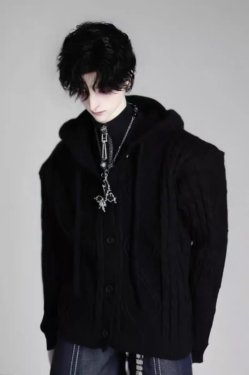 Bjd doll clothes suitable for 1/4 size 75Uncle size new sweater Fried Dough Twists hooded cardigan black gray white 3 color top
Bjd doll clothes suitable for 1/4 size 75Uncle size new sweater Fried Dough Twists hooded cardigan black gray white 3 color top