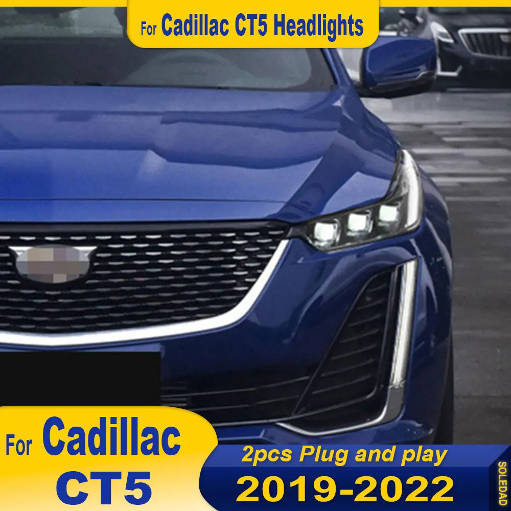 Car Headlights For Cadillac CT5 2019 2020-2022 new style DRL Headlamp Assembly Upgrade High Configure Projector Lens Accessories
Car Headlights For Cadillac CT5 2019 2020-2022 new style DRL Headlamp Assembly Upgrade High Configure Projector Lens Accessories
